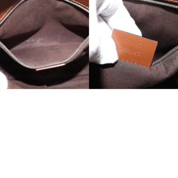 GUCCI GG Canvas Shoulder Bag Beige Gold - Picture 12 of 12